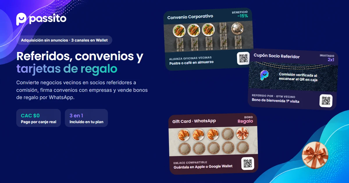 Cómo atraer clientes nuevos sin pagar anuncios: socios referidores, convenios y tarjetas de regalo